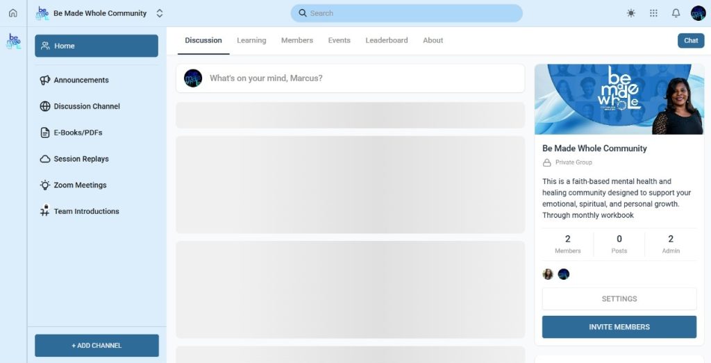Be Made Whole Community Waitlist